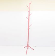 8hook Bamboo tree coat organizer pink
